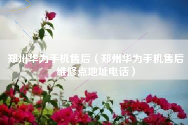 郑州华为手机售后（郑州华为手机售后维修点地址电话）