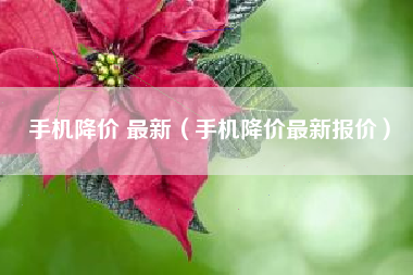 手机降价 最新（手机降价最新报价）