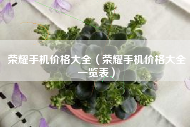 荣耀手机价格大全（荣耀手机价格大全一览表）