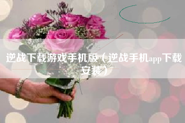 逆战下载游戏手机版（逆战手机app下载安装）