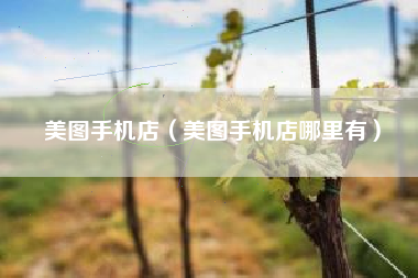 美图手机店（美图手机店哪里有）