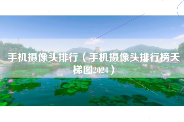 手机摄像头排行（手机摄像头排行榜天梯图2024）