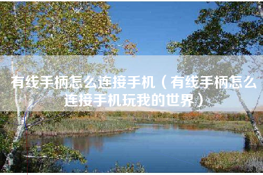 有线手柄怎么连接手机（有线手柄怎么连接手机玩我的世界）