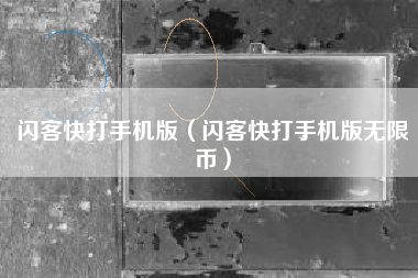 闪客快打手机版（闪客快打手机版无限币）