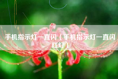 手机指示灯一直闪（手机指示灯一直闪红灯）