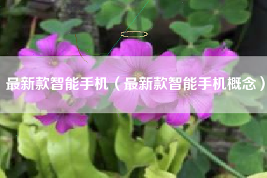 最新款智能手机（最新款智能手机概念）