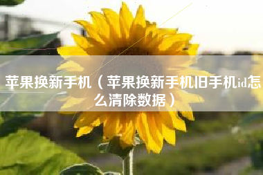 苹果换新手机（苹果换新手机旧手机id怎么清除数据）