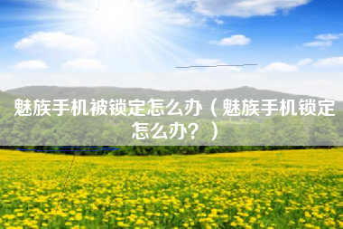 魅族手机被锁定怎么办（魅族手机锁定怎么办？）