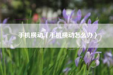 手机横动（手机横动怎么办）