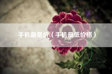 手机最低价（手机最低价格）
