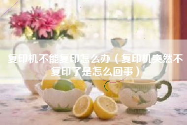 复印机不能复印怎么办（复印机突然不复印了是怎么回事）