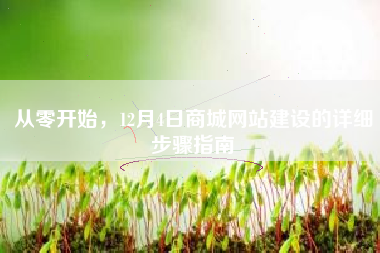 从零开始，12月4日商城网站建设的详细步骤指南