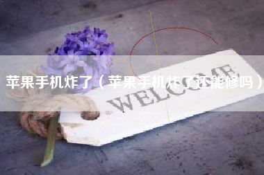 苹果手机炸了（苹果手机炸了还能修吗）