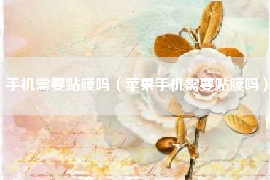 手机需要贴膜吗（苹果手机需要贴膜吗）