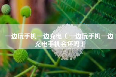 一边玩手机一边充电（一边玩手机一边充电手机会坏吗）