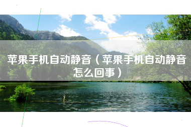 苹果手机自动静音（苹果手机自动静音怎么回事）