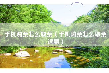 手机购票怎么取票（手机购票怎么取票退票）