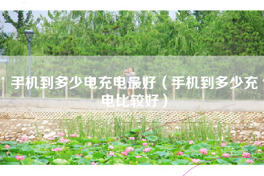 手机到多少电充电最好（手机到多少充电比较好）