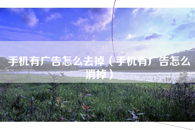 手机有广告怎么去掉（手机有广告怎么消掉）