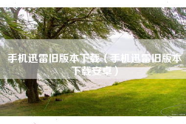 手机迅雷旧版本下载（手机迅雷旧版本下载安卓）