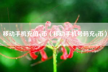 移动手机充值q币（移动手机号码充q币）