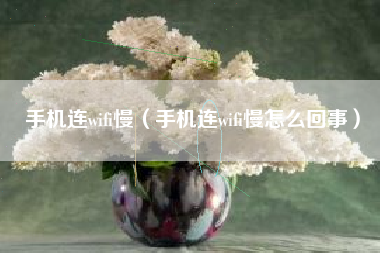手机连wifi慢（手机连wifi慢怎么回事）