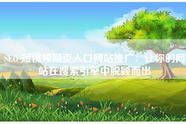 SEO 短视频网页入口网站推广：让你的网站在搜索引擎中脱颖而出