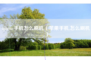 iphone手机怎么刷机（苹果手机,怎么刷机）