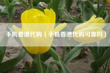 手机香港代购（手机香港代购可靠吗）