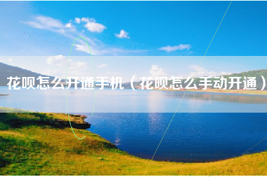 花呗怎么开通手机（花呗怎么手动开通）