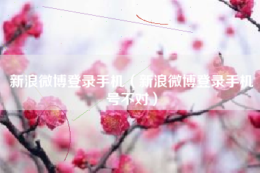 新浪微博登录手机（新浪微博登录手机号不对）