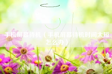 手机屏幕待机（手机屏幕待机时间太短怎么办）