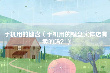 手机用的键盘（手机用的键盘实体店有卖的吗？）