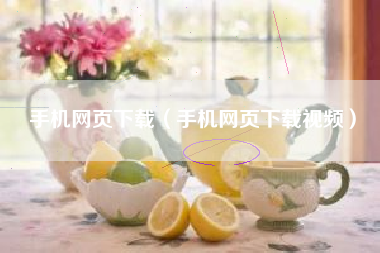 手机网页下载（手机网页下载视频）
