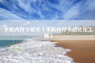 手机内存卡格式（手机内存卡格式化工具）