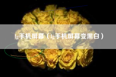 lg手机屏幕（lg手机屏幕变黑白）