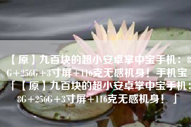 【原】九百块的超小安卓掌中宝手机：8G+256G+3寸屏+116克无感机身！手机宝「【原】九百块的超小安卓掌中宝手机：8G+256G+3寸屏+116克无感机身！」
