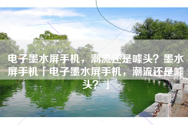 电子墨水屏手机，潮流还是噱头？墨水屏手机「电子墨水屏手机，潮流还是噱头？」