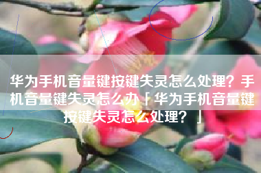 华为手机音量键按键失灵怎么处理？手机音量键失灵怎么办「华为手机音量键按键失灵怎么处理？」