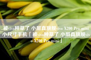 被vivo种草了 小屏真旗舰vivo X200 Pro mini小尺寸手机「被vivo种草了 小屏真旗舰vivo X200 Pro mini」