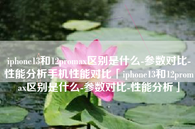 iphone13和12promax区别是什么-参数对比-性能分析手机性能对比「iphone13和12promax区别是什么-参数对比-性能分析」