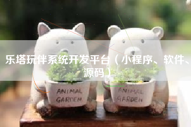 乐塔玩伴系统开发平台（小程序、软件、源码）