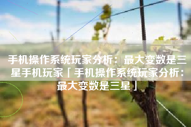 手机操作系统玩家分析:最大变数是三星手机玩家「手机操作系统玩家分析:最大变数是三星」 手机操作系统玩家分析:最大变数是三星手机玩家「手机操作系统玩家分析:最大变数是三星」