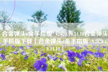 合金弹头6金手指版  V2020.10.14.10合金弹头手机版下载「合金弹头6金手指版  V2020.10.14.10」