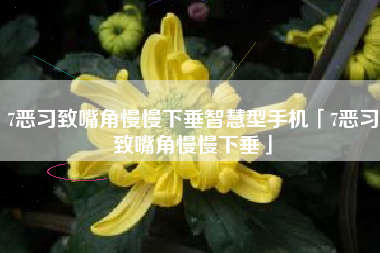 7恶习致嘴角慢慢下垂智慧型手机「7恶习致嘴角慢慢下垂」