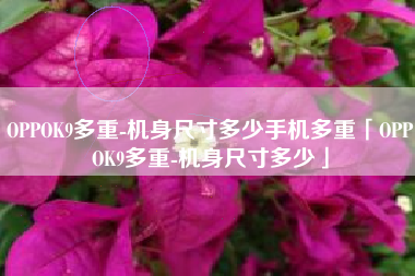 OPPOK9多重-机身尺寸多少手机多重「OPPOK9多重-机身尺寸多少」
