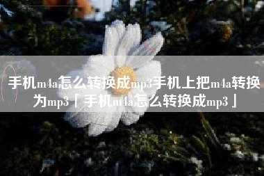 手机m4a怎么转换成mp3手机上把m4a转换为mp3「手机m4a怎么转换成mp3」