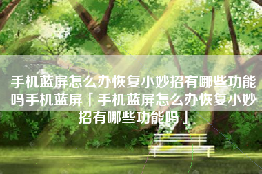 手机蓝屏怎么办恢复小妙招有哪些功能吗手机蓝屏「手机蓝屏怎么办恢复小妙招有哪些功能吗」
