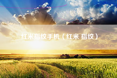 红米指纹手机（红米 指纹）