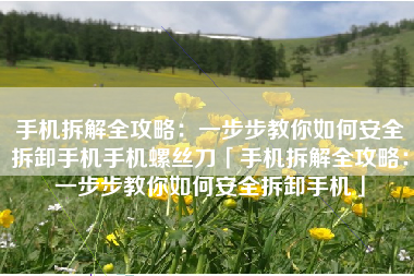手机拆解全攻略：一步步教你如何安全拆卸手机手机螺丝刀「手机拆解全攻略：一步步教你如何安全拆卸手机」